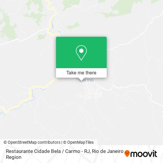 Restaurante Cidade Bela / Carmo - RJ map