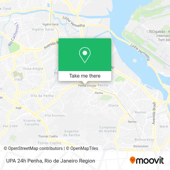 UPA 24h Penha map