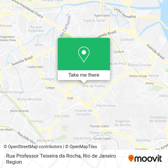 Rua Professor Teixeira da Rocha map