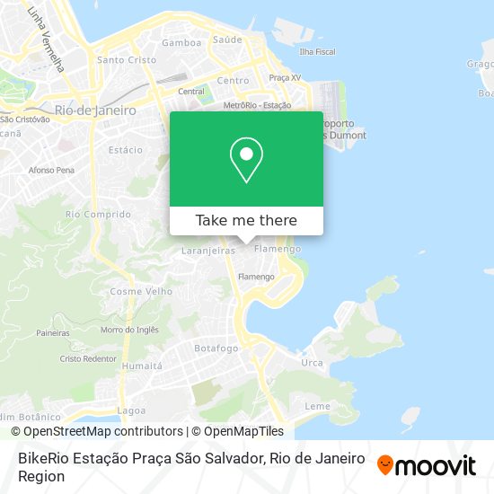 Mapa BikeRio Estação Praça São Salvador