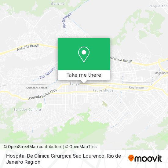 Hospital De Clinica Cirurgica Sao Lourenco map