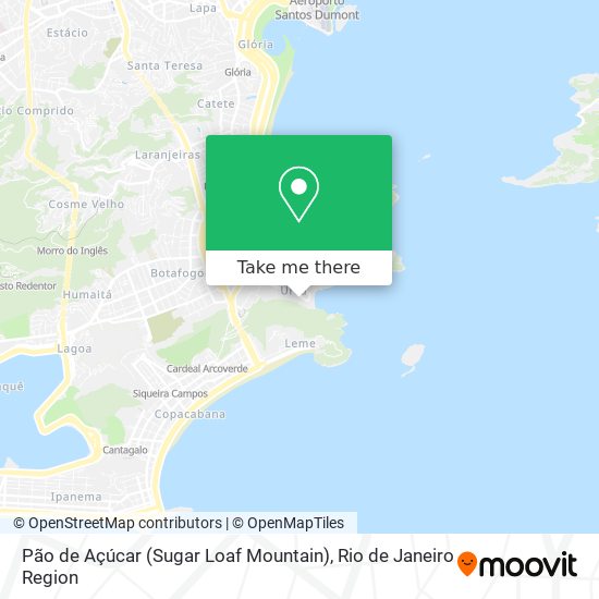 Pão de Açúcar (Sugar Loaf Mountain) map