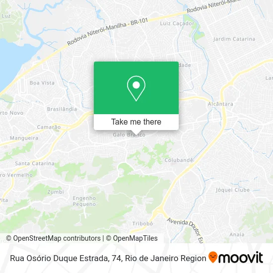 Rua Osório Duque Estrada, 74 map
