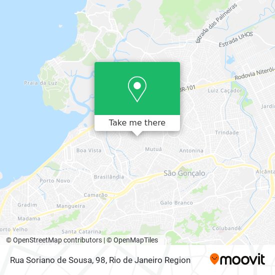 Mapa Rua Soriano de Sousa, 98
