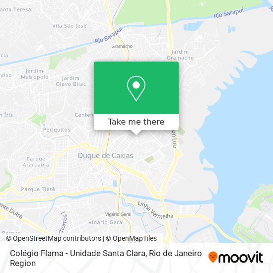 Mapa Colégio Flama - Unidade Santa Clara