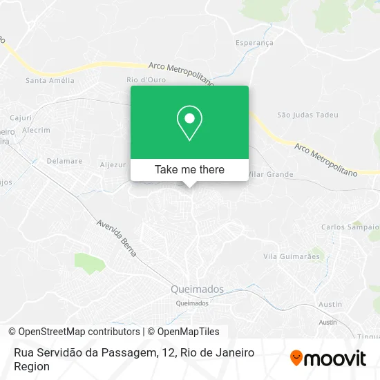 Rua Servidão da Passagem, 12 map