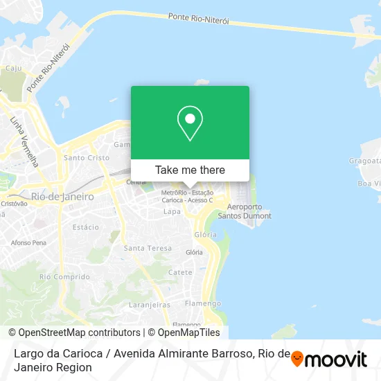 Largo da Carioca / Avenida Almirante Barroso map