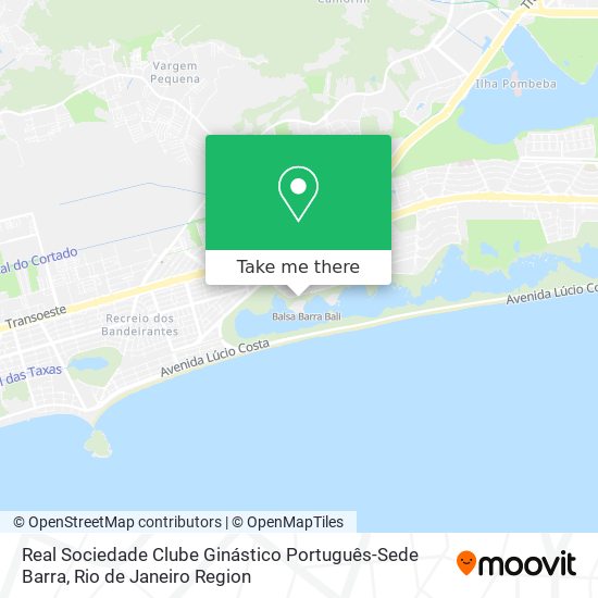 Real Sociedade Clube Ginástico Português-Sede Barra map