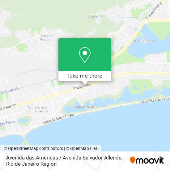 Avenida das Américas / Avenida Salvador Allende map