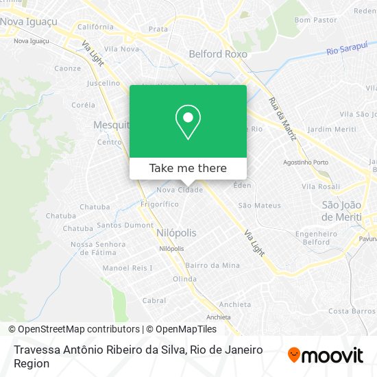 Travessa Antônio Ribeiro da Silva map