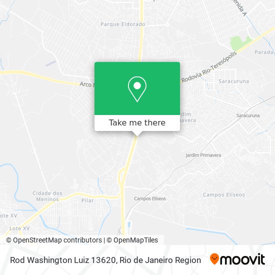 Rod Washington Luiz 13620 map