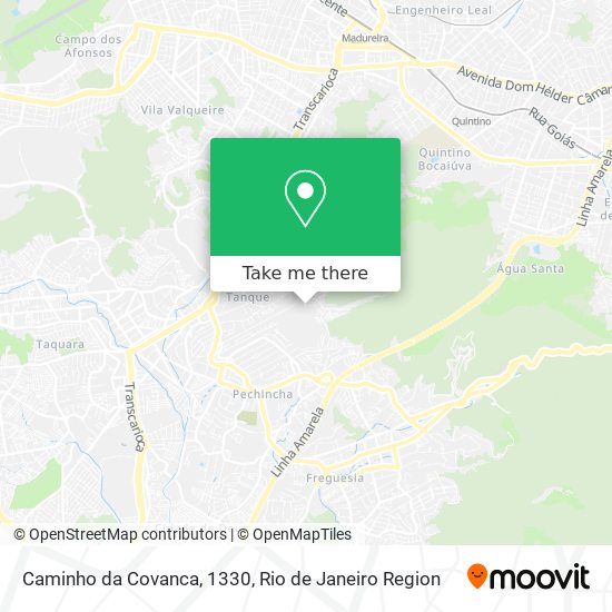 Caminho da Covanca, 1330 map