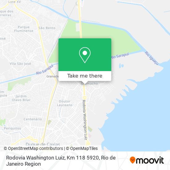 Mapa Rodovia Washington Luiz, Km 118 5920