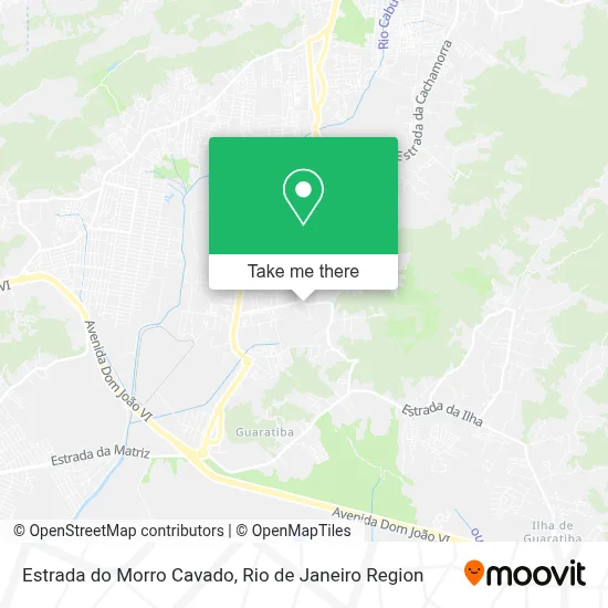 Estrada do Morro Cavado map