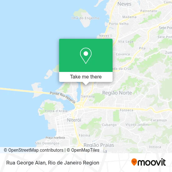 Rua George Alan map