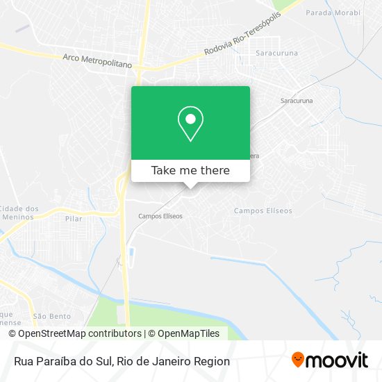 Rua Paraíba do Sul map