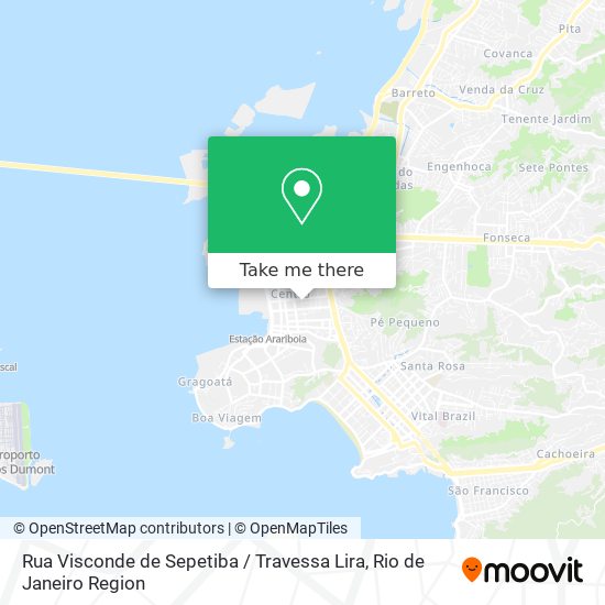 Mapa Rua Visconde de Sepetiba / Travessa Lira