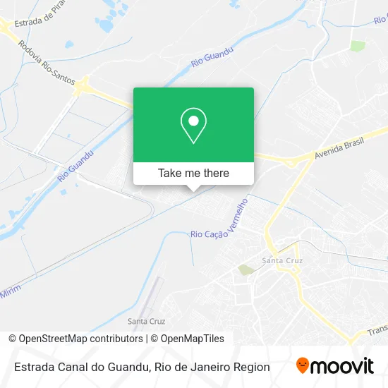 Estrada Canal do Guandu map