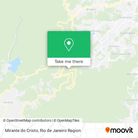Mirante do Cristo map