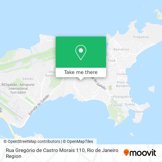 Mapa Rua Gregório de Castro Morais 110