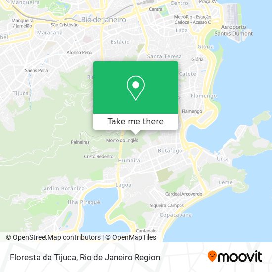 Floresta da Tijuca map