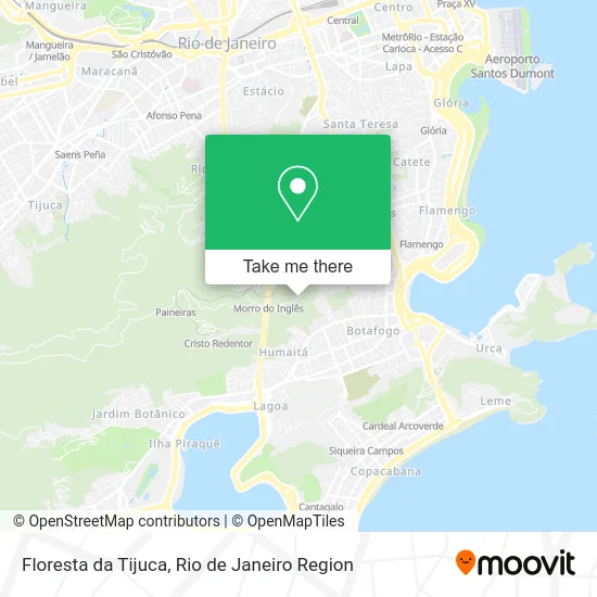 Floresta da Tijuca map