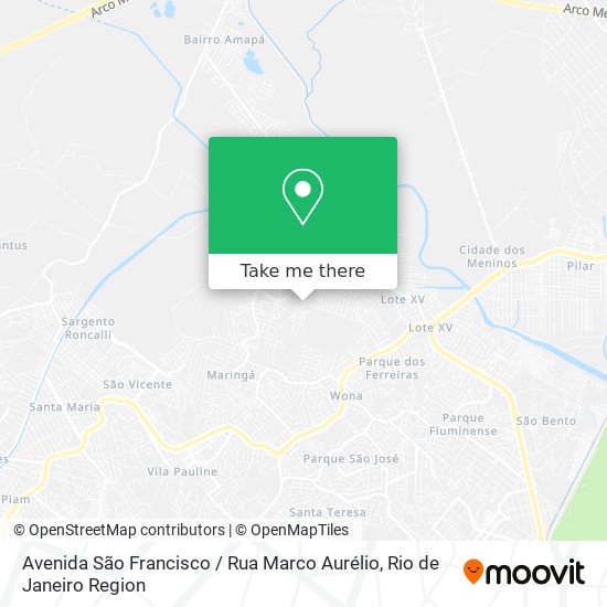 Avenida São Francisco / Rua Marco Aurélio map