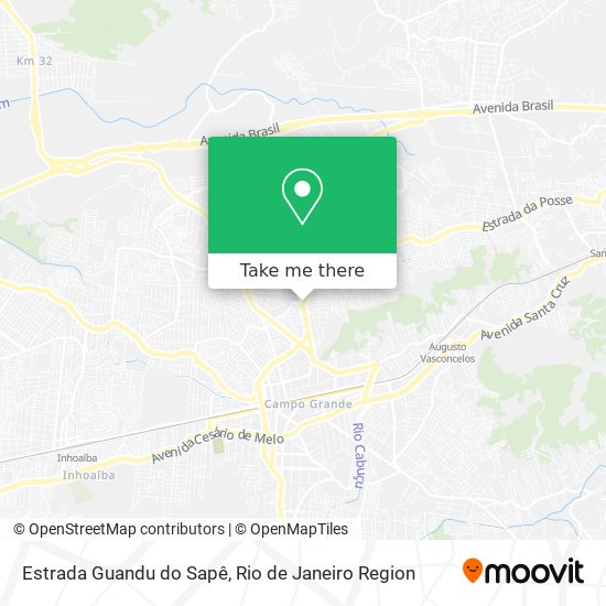 Estrada Guandu do Sapê map