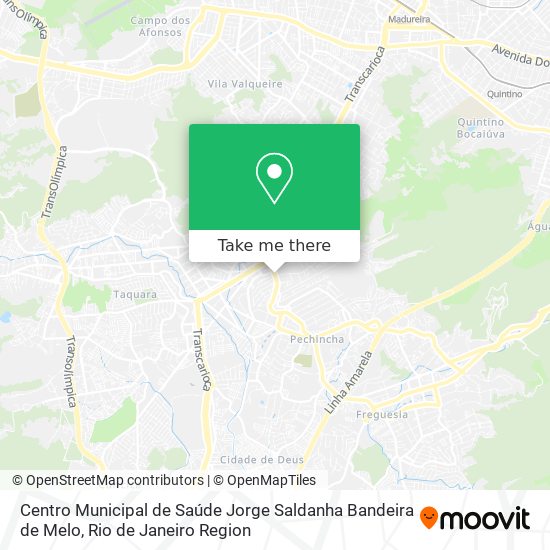 Mapa Centro Municipal de Saúde Jorge Saldanha Bandeira de Melo