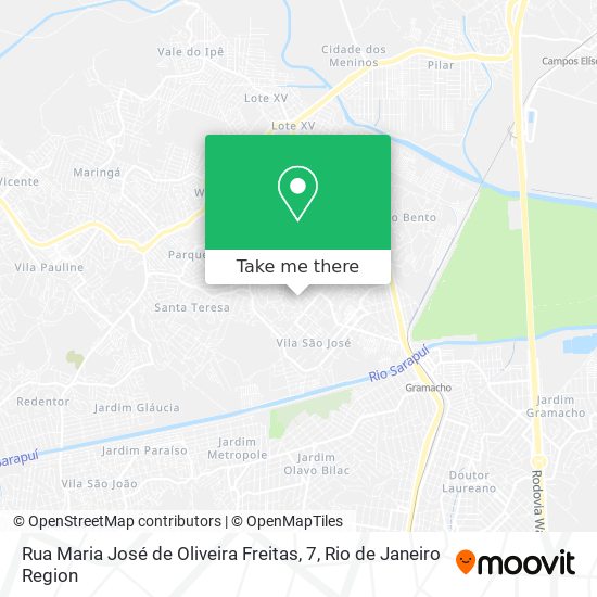 Rua Maria José de Oliveira Freitas, 7 map