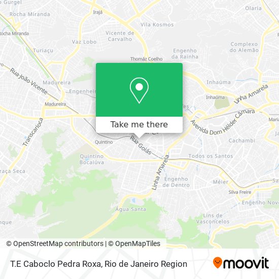 T.E Caboclo Pedra Roxa map