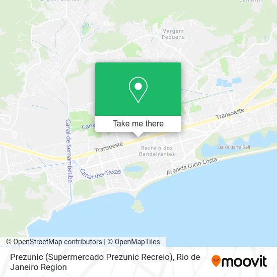 Prezunic (Supermercado Prezunic Recreio) map