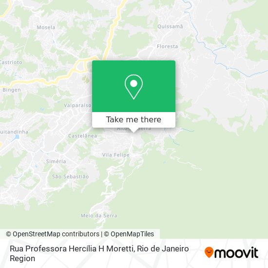 Rua Professora Hercília H Moretti map