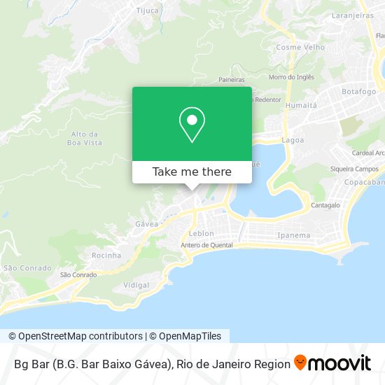 Bg Bar (B.G. Bar Baixo Gávea) map