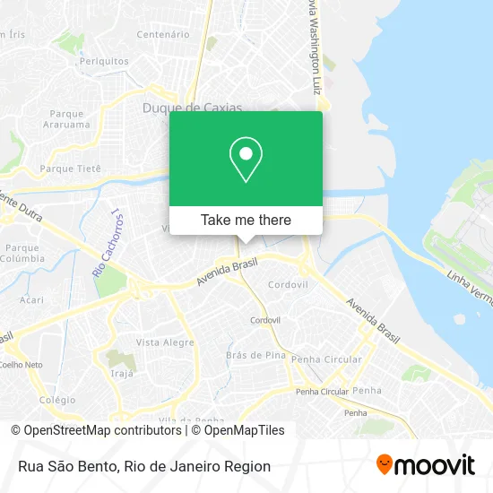 Rua São Bento map