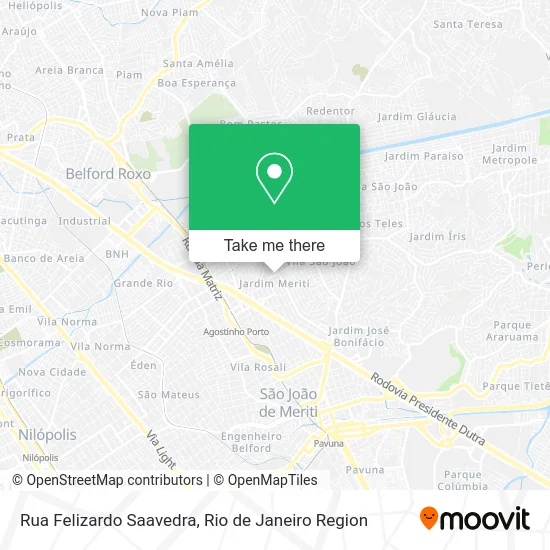 Rua Felizardo Saavedra map