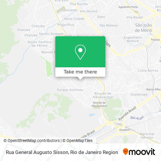 Mapa Rua General Augusto Sisson