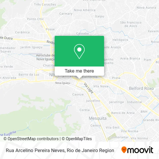 Rua Arcelino Pereira Neves map