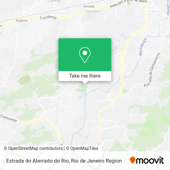 Estrada do Aterrado do Rio map