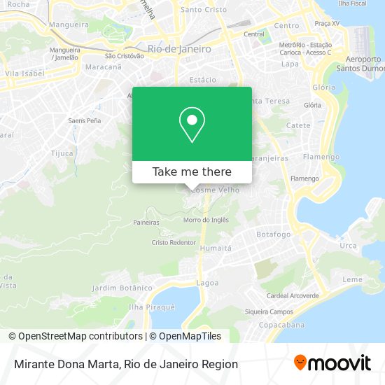 Mapa Mirante Dona Marta