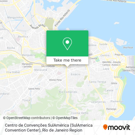 Centro de Convenções SulAmérica (SulAmerica Convention Center) map