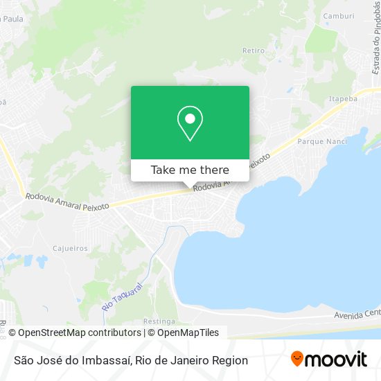 São José do Imbassaí map
