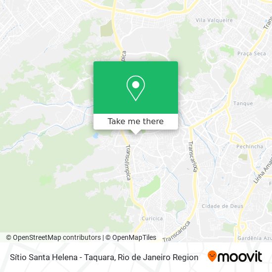 Mapa Sítio Santa Helena - Taquara