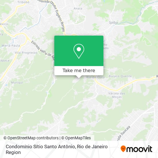 Mapa Condomínio Sítio Santo Antônio