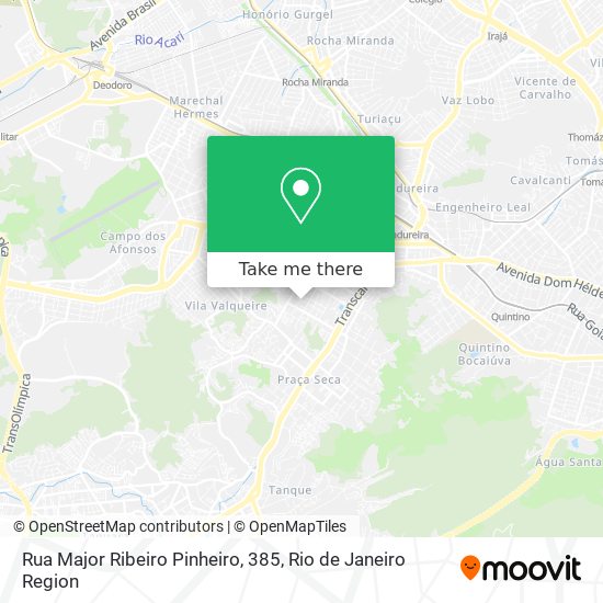 Mapa Rua Major Ribeiro Pinheiro, 385