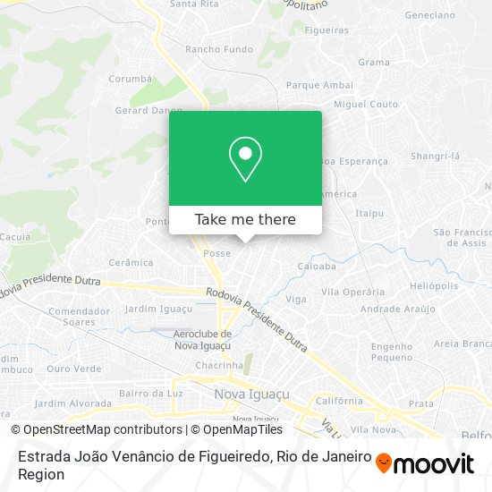 Estrada João Venâncio de Figueiredo map