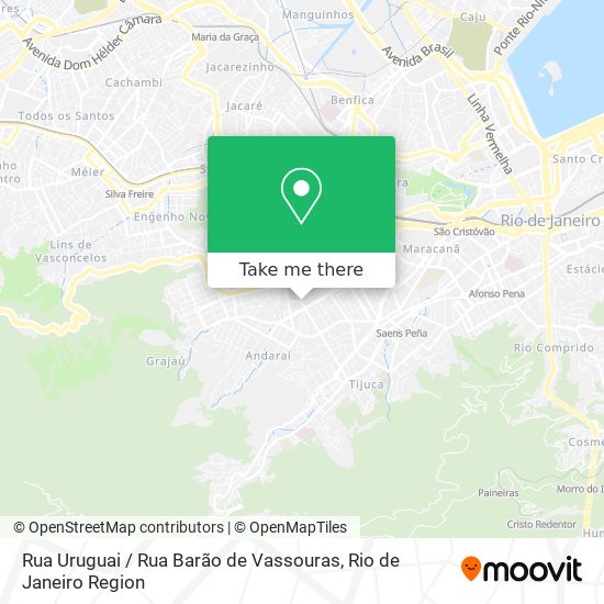 Mapa Rua Uruguai / Rua Barão de Vassouras