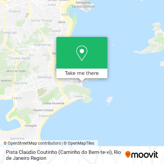 Mapa Pista Claúdio Coutinho (Caminho do Bem-te-vi)