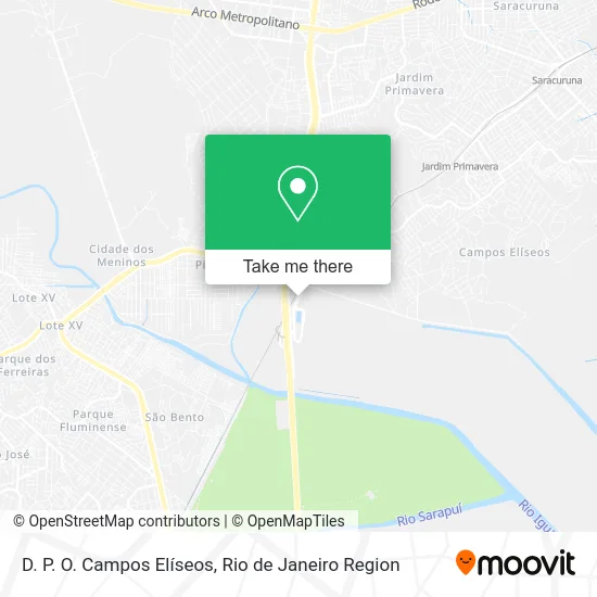 D. P. O. Campos Elíseos map