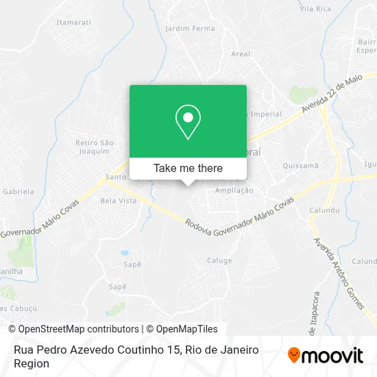 Rua Pedro Azevedo Coutinho 15 map